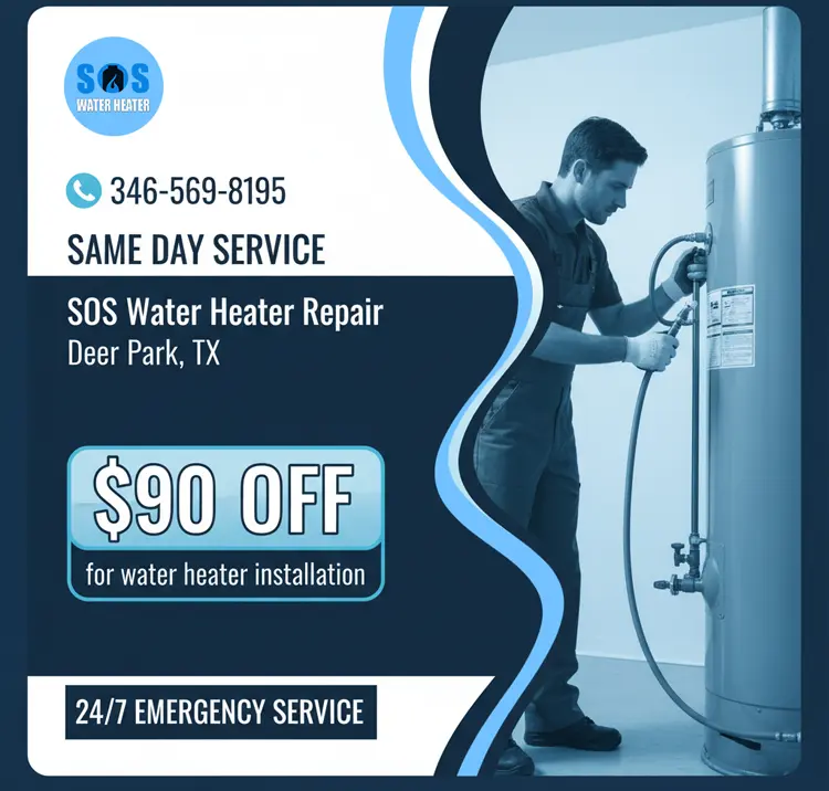 SOS Water Heater Deer Park offer